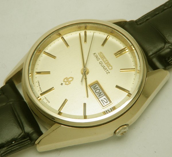 50%OFF SEIKO 4823-8000 KING GOLD QUARTZ CAP SEIKO QUARTZ GOLD CAP